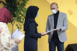عکس مراسم رونمایی آی قصه برای نابینایان 